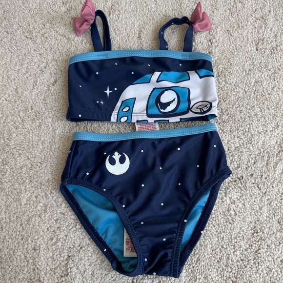 NWOT 2T Star Wars R2-D2 Two-Piece Swimsuit for Girls - Picture 9 of 16